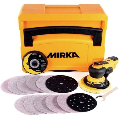 Ponceuse Delta Sans Fil DEKOPRO 20V 13000 RPM - Avec Dépoussiéreur Et 15 Papiers De Verre