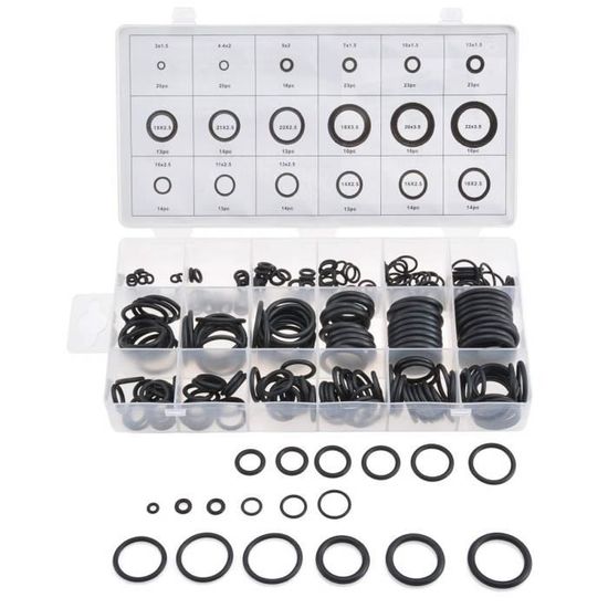 Assortiment de joints toriques HS 3-22 mm, 225 pièces : Joints polyvalents pour réparations de scooters Scooter Center