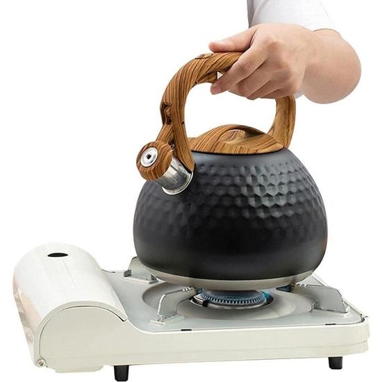 Théière En Acier Inoxydable 1L Avec Passoire Intégrée - Pour Thé, Café, Cuisinière Gaz Et Induction - 3