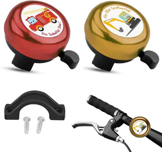 Sonnette de Vélo avec Lumières RVB,Sonnette Velo Enfant,Sonnette Velo