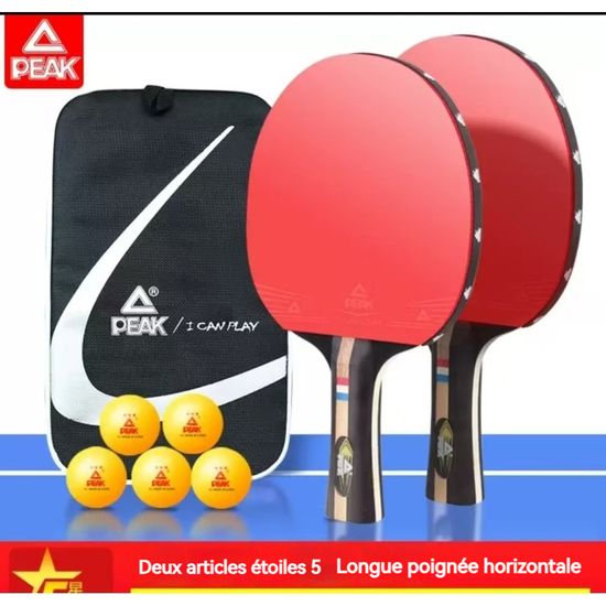 Kit Débutant Tennis De Table – 2 Raquettes, 3 Balles & Sac – Idéal Pour S’amuser En Famille Ou Entraînement