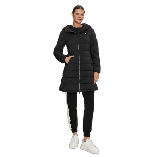 Doudoune GUESS Jeans New Aleta - Couleur Jet Black - Modèle A996 - Style Décontracté Et Chaud