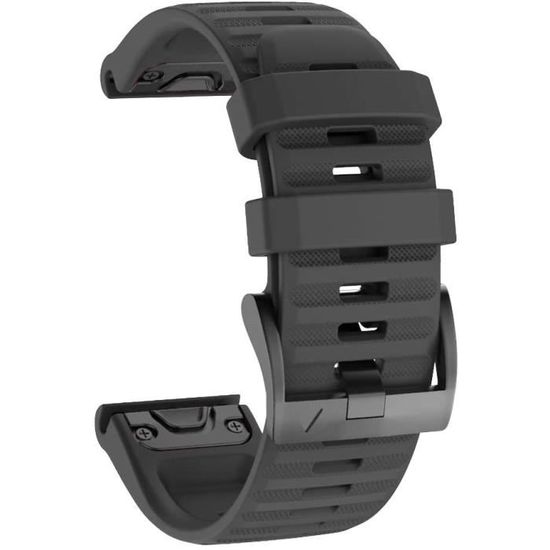 Bracelet montre sport acier Zwart 26 mm pour Garmin Fenix 3/3 HR / 3  Sapphire, Garmin