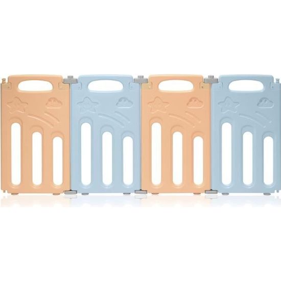 Baby Vivo Parc Bebe Barriere Securite Pliable Plastique Enfant Protection Porte Panel Jeu Espace Jeu Chambre Luna Paquet Additionale Cdiscount Puericulture Eveil Bebe