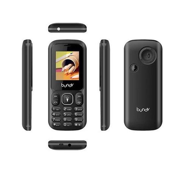 Téléphone portable Bundy Mobile B100 Noir - Écran 4" - Batterie 1000 mAh