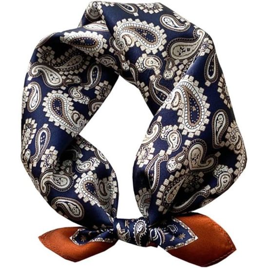 Foulard Carré 100% Soie - Dimensions 75x75 Cm, Occasion En Très Bon état - écharpe Légère Et élégante