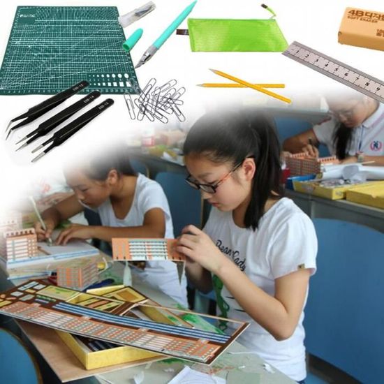 350 Pièces Chaîne Géométrique Mathématiques Manipulations Maternelle Lier des Jouets Pince à Épiler Enfants pour La Motricité