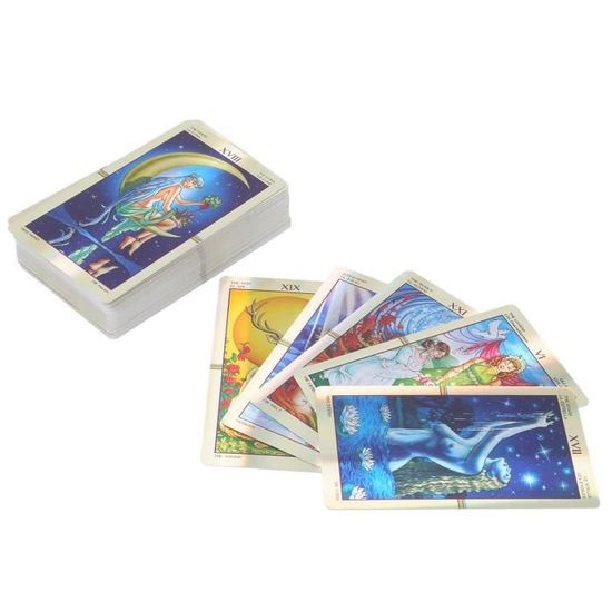 XUY-Cartes de Tarot, Classique pour Débutant,Papier Holographique - 78  Cartes - Cdiscount Jeux - Jouets