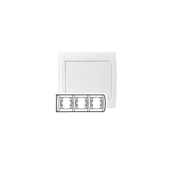 Plaque De Finition Legrand Sagane Opalis Double Horizontale Blanche - Réf. 85007 - Vente à L'unité