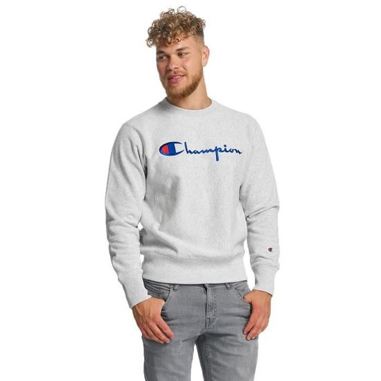 Champion Homme Hauts Sweat Pull Logo Gris Cdiscount Pret a Porter
