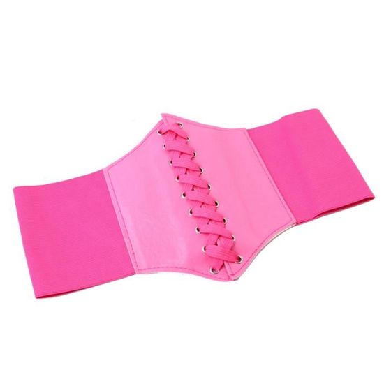 Ceinture Corset Vintage Réglable Pour Femme - Large Bandage Élastique En Dentelle - Style Rétro Pour Robe De Soirée, Cosplay, Fête - Taille Ajustable - Cadeau Idéal