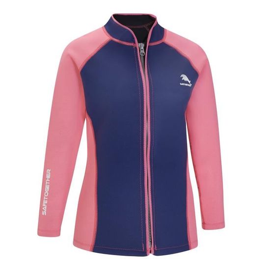 Veste Néoprène 2mm Femme - Plongée Surf Sports Nautiques - Manches Longues Fermeture Éclair