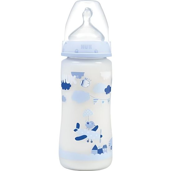 nuk biberon first choice classic 300ml tetine t1m bleu cdiscount puericulture eveil bebe