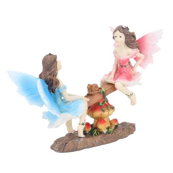 Petite Fée Bleue Gisela Graham En Résine Et Tissu 8cm – Décoration Sapin Noël Ou Intérieur Magique !