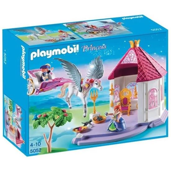 Playmobil Princess 5052 pas cher, Calèche Pégase et pavillon