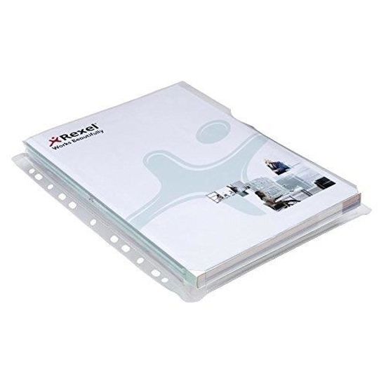 Abeillo - Lot De 50 Pochettes Adhésives Transparentes 5x8cm - Porte-cartes, étiquettes, Photos - Organisation Bureau