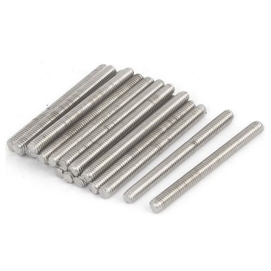 Lot De 6 Tiges Filetées M5 X 90mm En Acier Inox 304 - Neuf, Pas De Filetage 0.8