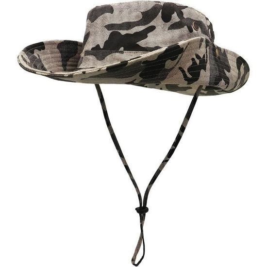 WANYIG Chapeau De Soleil Pêcheur Pliable Anti-UV - Homme Femme, Grand Modèle Randonnée Jardinage