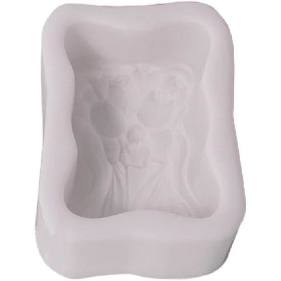 Moule Silicone Maison Avec Fenêtre - Pour Bougies, Savons, Résine, Plâtre - DIY, 12,2x15,3x3,3 Cm