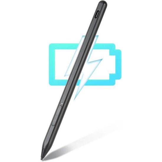 Surface Pen Stylet Microsoft - 4096 Niveaux Pression, Gomme, Clic Droit - Compatible Surface Pro, Go, Book, Laptop