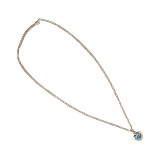 Aina - collier argent 925ème et ambre cognac
