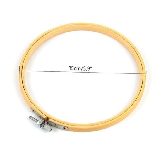 Cercle à Broder Massif 24-28 Cm – Cadre Épais Réutilisable Pour Point De Croix, Couture & DIY