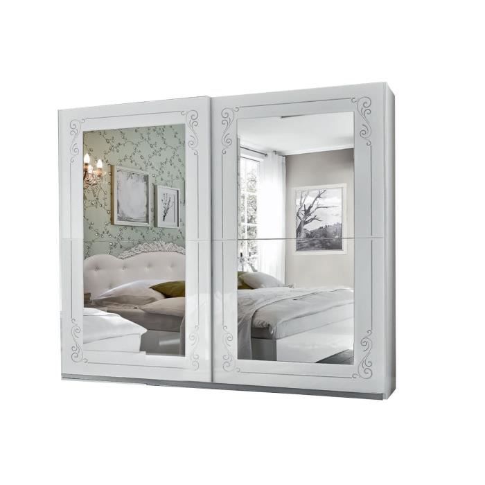 LOEVE BLANC MAT ET LAQUÉ CHAMBRE À COUCHER DESIGN : L'Armoire 240