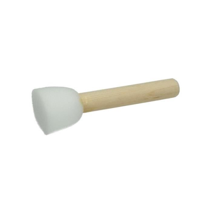 Lot de 10 petits Pinceaux embout mousse, diamètre 2 cm, pour la décoration au pochoir - Unique