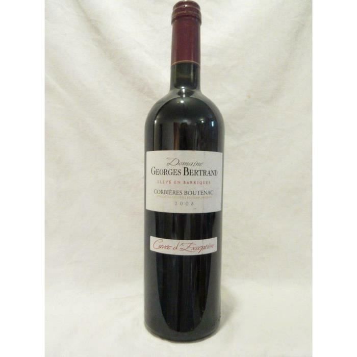 corbières boutenac domaine georges bertrand cuvée d'exception rouge 2008 - languedoc france