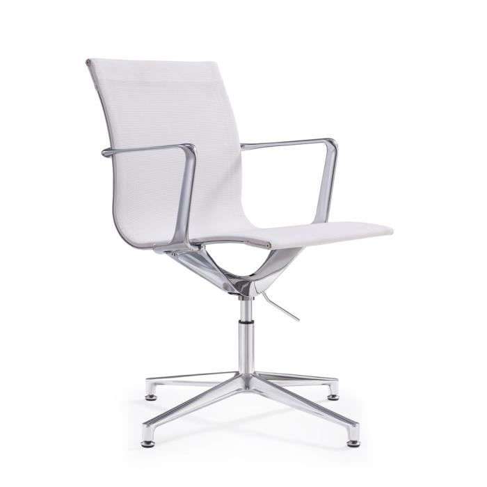 Chaise de réunion design Monaco - Blanc