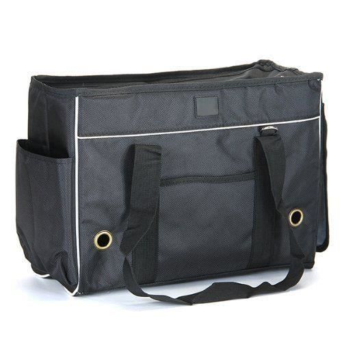 MOD Sac a bandouliere Transporteur Sac Multifonctionnel Porte Chien Chat Noir