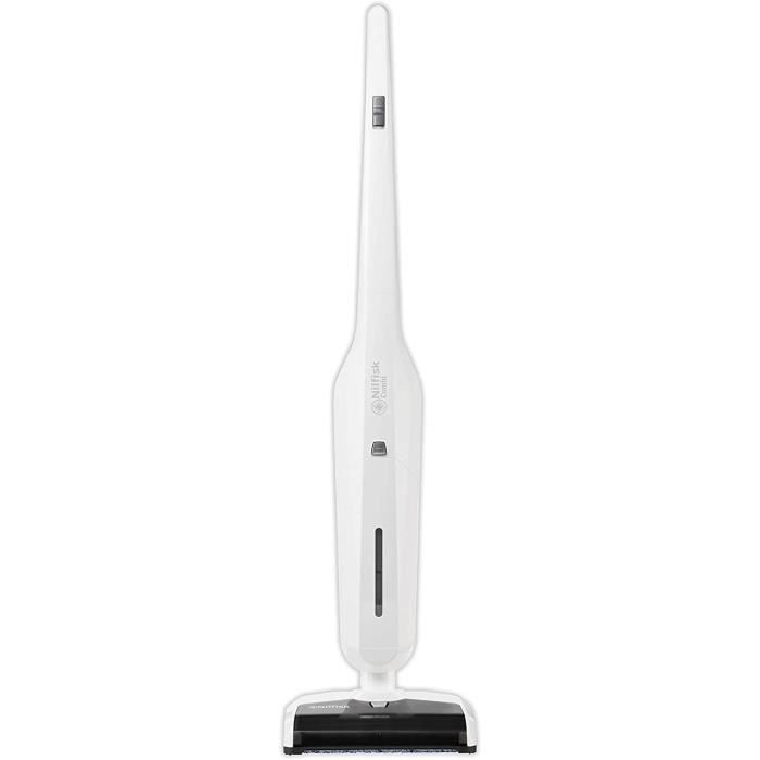 Nilfisk Combi aspirateur et laveuse de sols en une seule machine pour un nettoyage hygiénique de toute votre maison, 450 W (blanc)