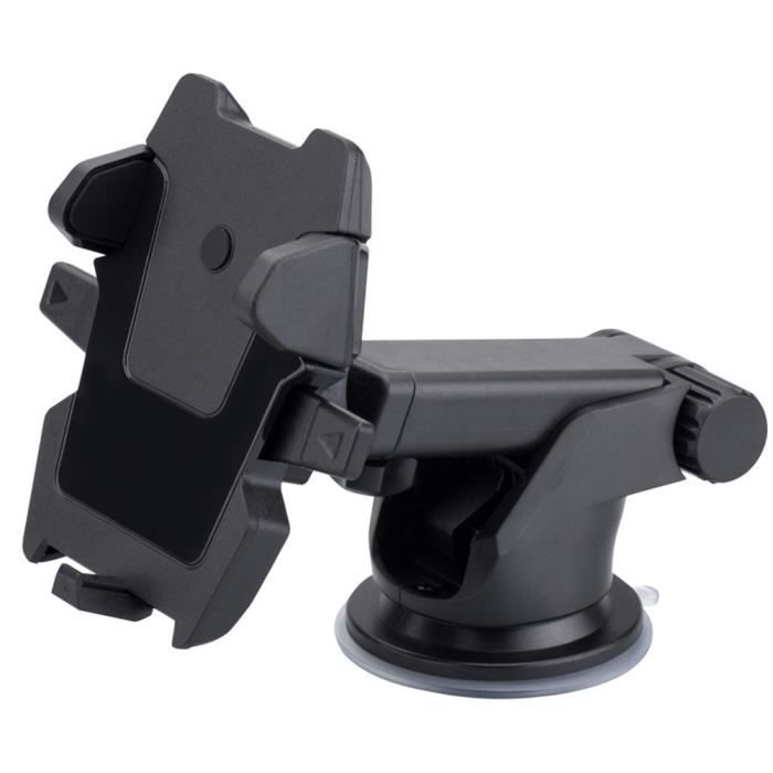 CHA Support de pare-brise rétractable intérieur gain de place support universel rotatif support GPS ventouse support pour téléphone