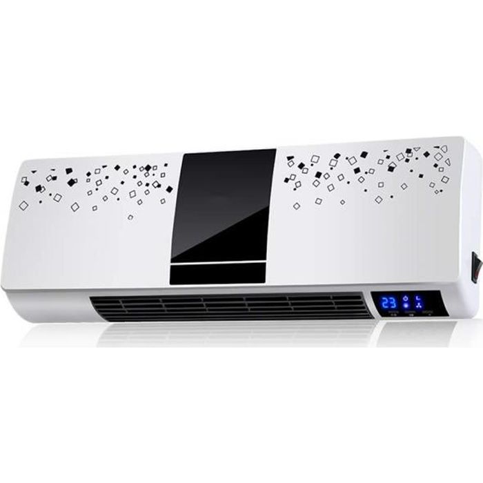 Radiateur électrique Salle de Bains Chauffage Domestique télécommande Murale 2000W