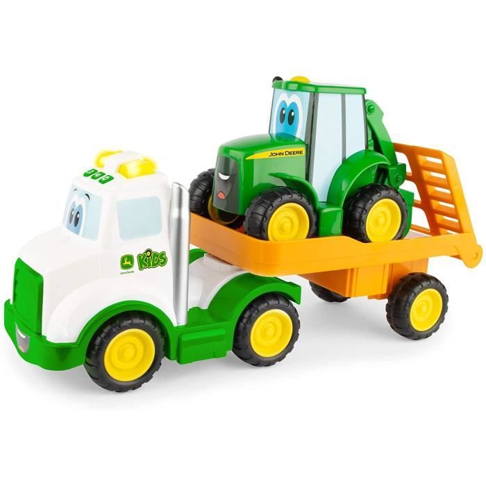 VEHICULE MINIATURE ASSEMBLE ENGIN TERRESTRE MINIATURE ASSEMBLE John Deere Farmin' Friends - Ensemble de Jouets pour Tracteur d316