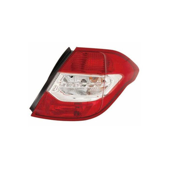 Feu arrière droit CITROËN C4 II phase 1, 2010-2014, rouge/blanc, Neuf.