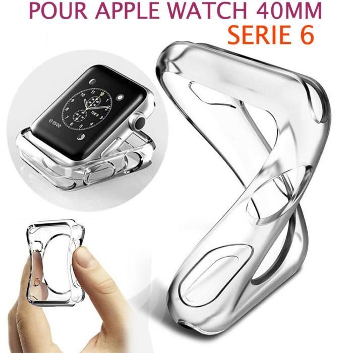 Coque protection transparent souple silicone gel apple watch série 6 40MM