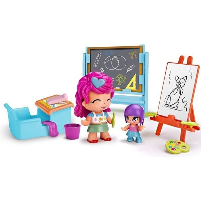 Pinypon - L'Ecole de Peinture - set de jeu avec figurines