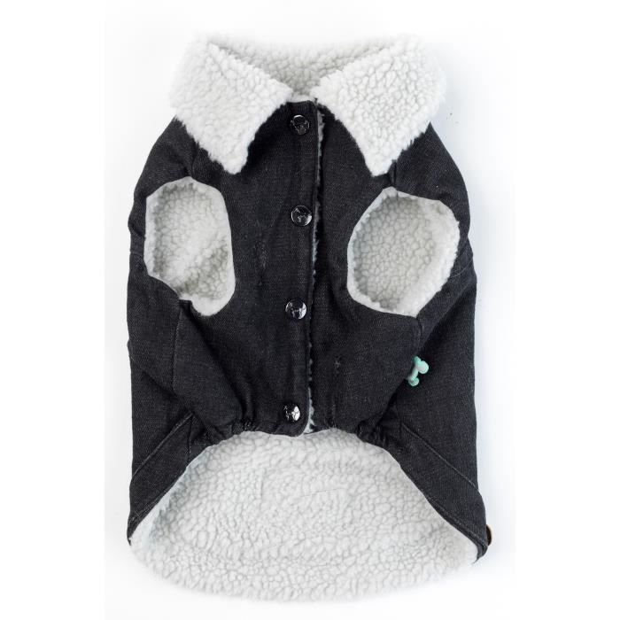 FUZZYARD Manteau Easy Rider Denim - 26-29 cm - Pour chien