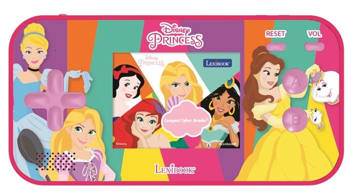 Console portable Compact Cyber Arcade® Disney Princesses - écran 2.5'' 150 jeux dont 10 Princesses