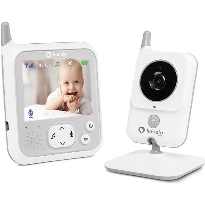 LIONELO Babyphone vidéo Babyline 7.1 caméra micro musique et veilleuse