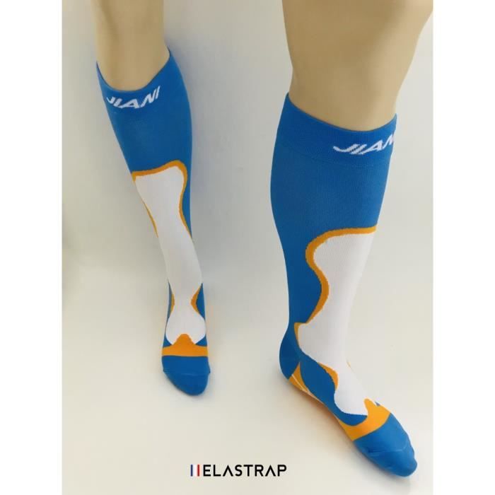 Chaussettes de compression Sport Running, Course à pied, Marche, Trail, Marathon - Légeres et resistantes - Effort et recuperation