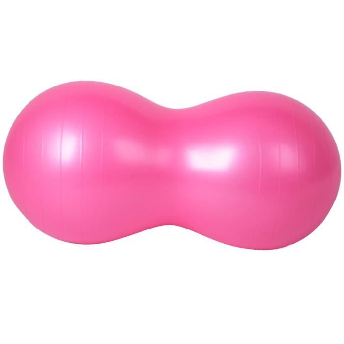BALLON SUISSE -Boule de yoga aux arachides de massage antidéflagrante épaissie + pompe rose