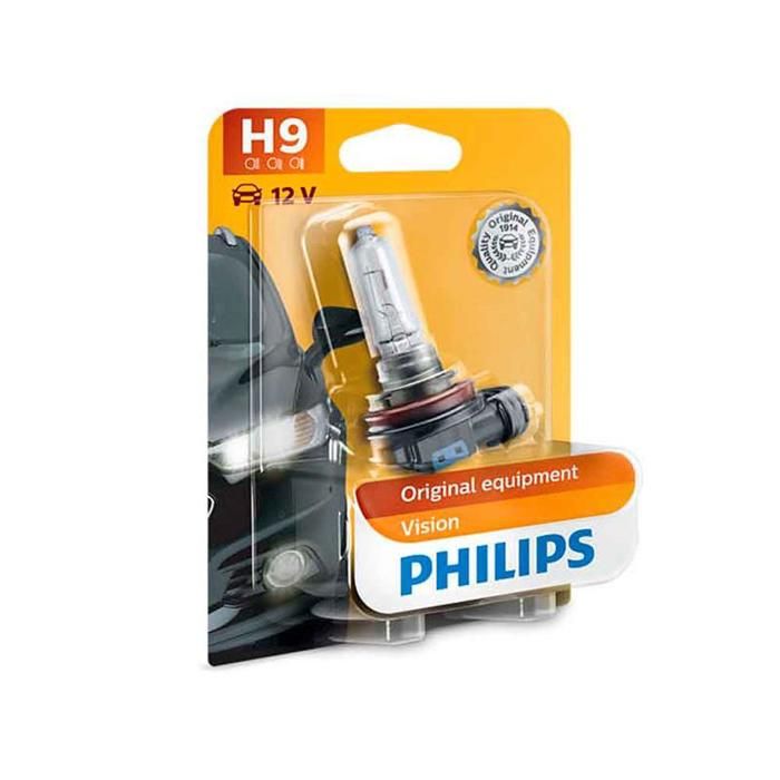 Ampoule halogène 12V H9 Vision 1p. Blister
