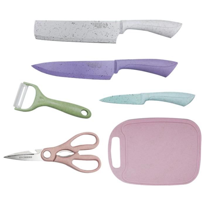 1 set mini planche à découper à portable lame de chef en acier inoxydable COUTEAU DE CUISINE