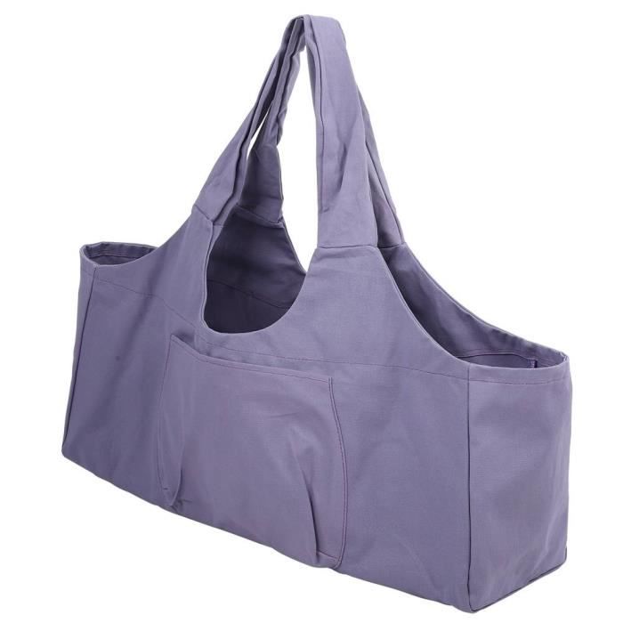 Qiilu Sac à bagages Sac de Yoga Surdimensionné Grande Capacité Sac à Bandoulière de Rangement de Vêtements de Fitness(Violet )
