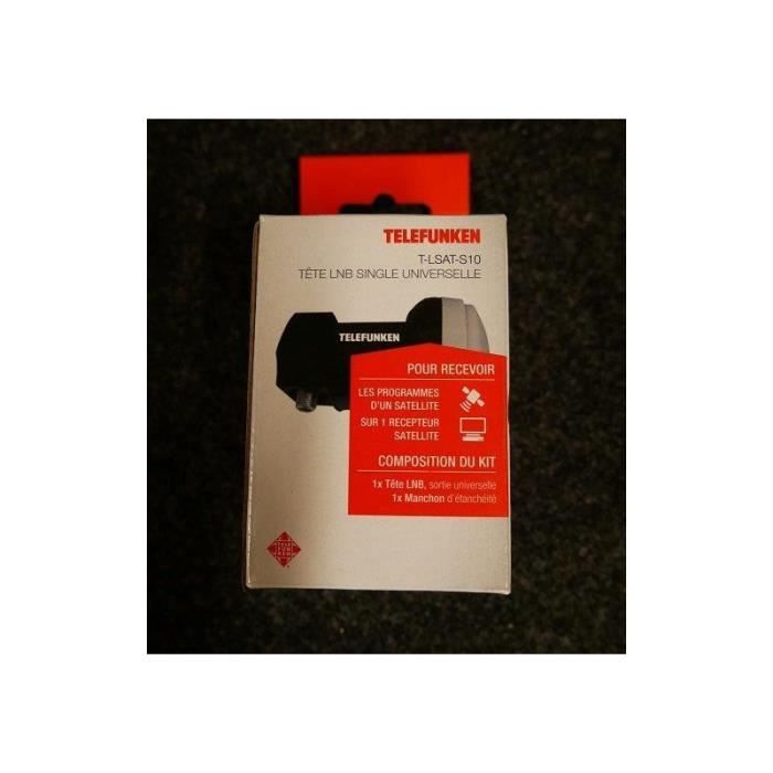 Tête LNB monobloc universelle simple pour antenne parabole satellite