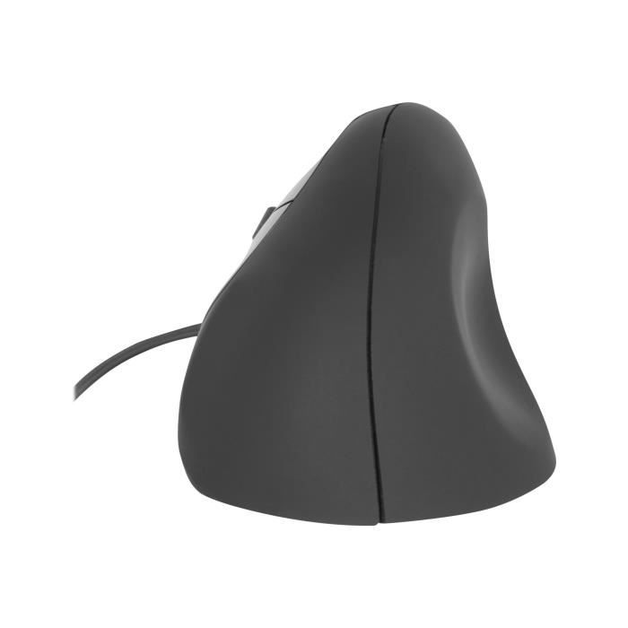 URBAN FACTORY Souris Ergo Mouse EML01UF-V2 - Ergonomique - Gauchers - Optique - 3 boutons - Filaire - USB