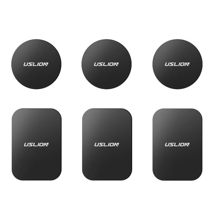 6 pcs plaque de métal disque magnétique voiture téléphone support feuille de fer autocollant pour support de téléphone magnétique su