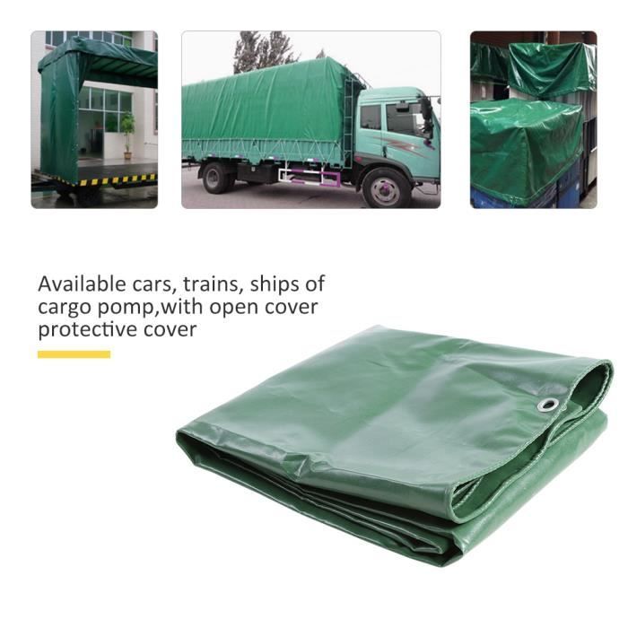 Toile imperméable verte extérieure de tente de bâche imperméable de PVC de toile de 650g - m² pour le camion HB010 HB005 VGEBY -CYA